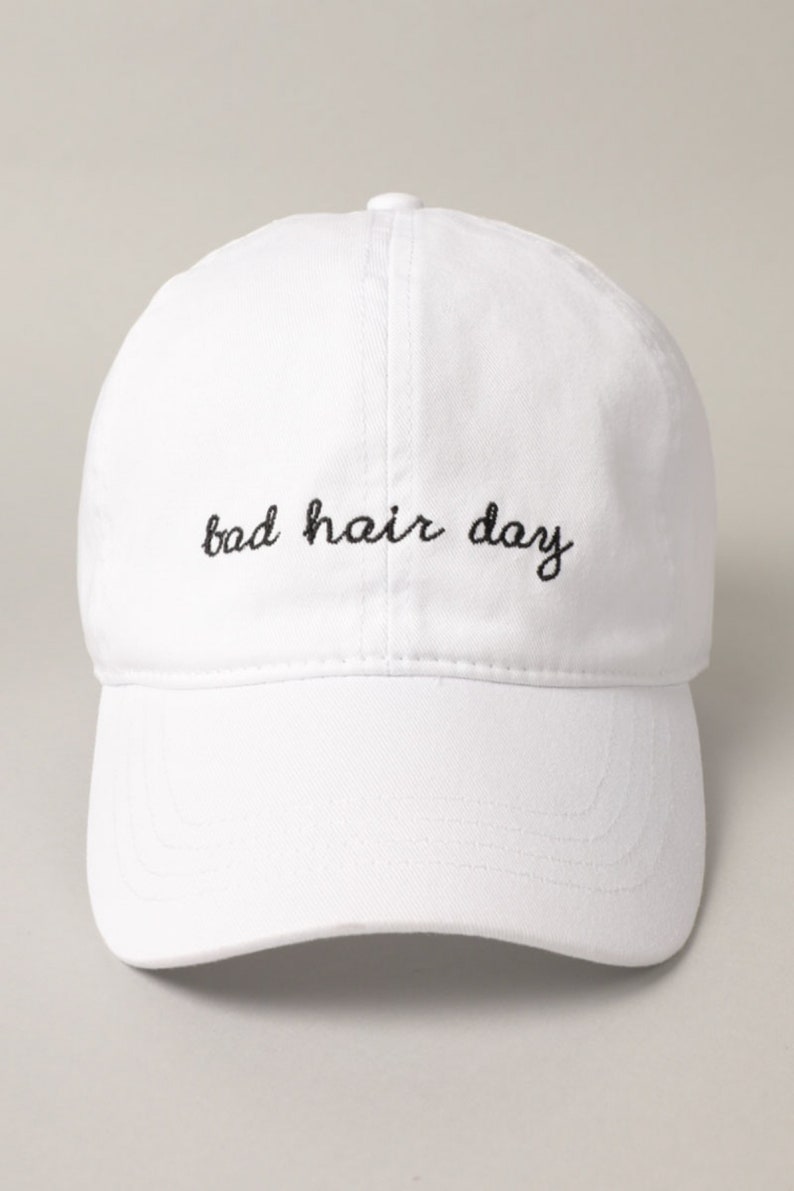 Bad Hair Day Hat Personalized Baseball Cap Embroidery Cap Etsy