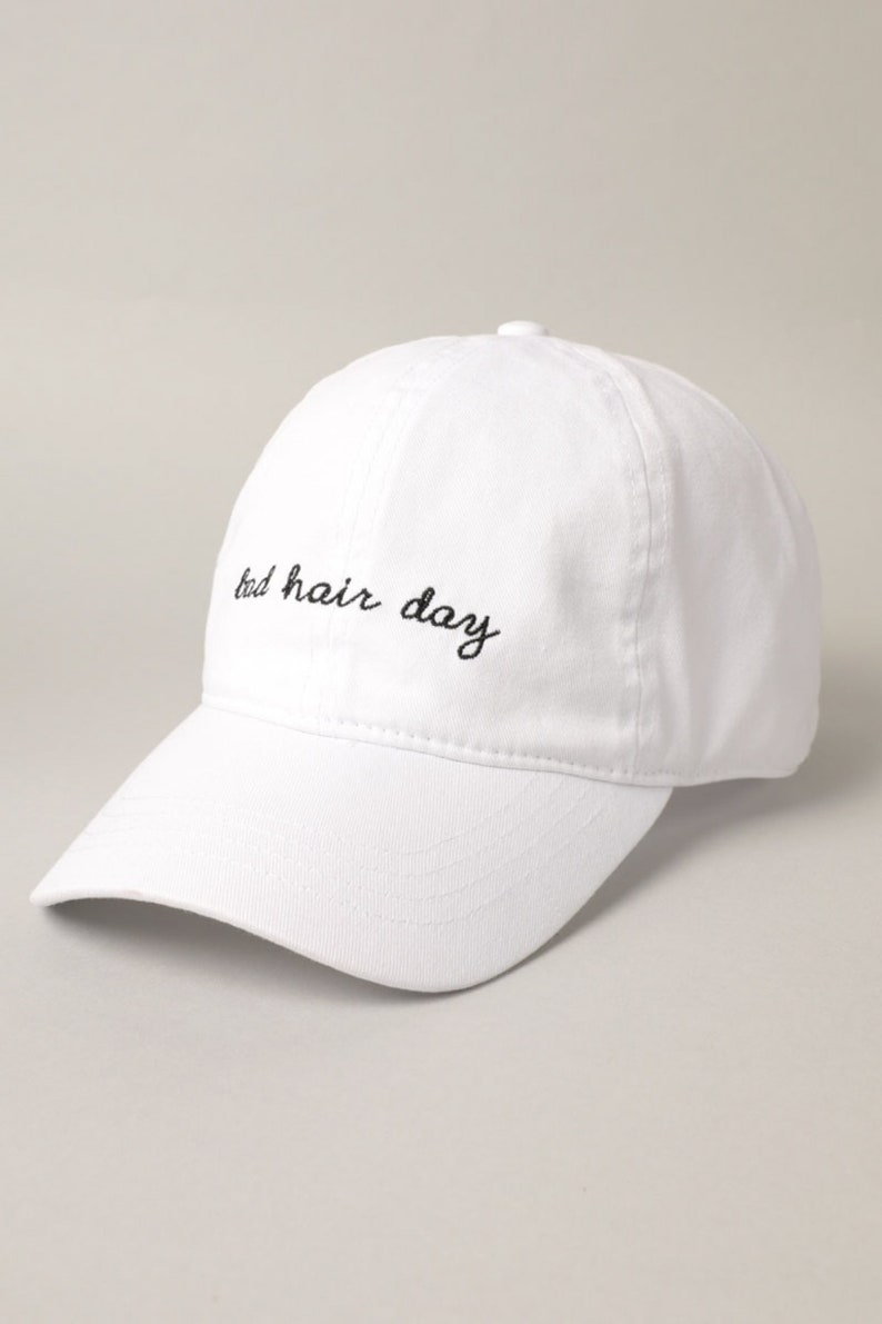 Bad Hair Day Hat Personalized Baseball Cap Embroidery Cap Etsy