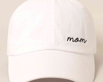Baseballkappe mit Mom-Mütze, bestickt, verstellbare Baseballkappe aus Baumwolle mit niedrigem Profil. Golfmütze, Geschenk für Mama, Muttertagsgeschenke