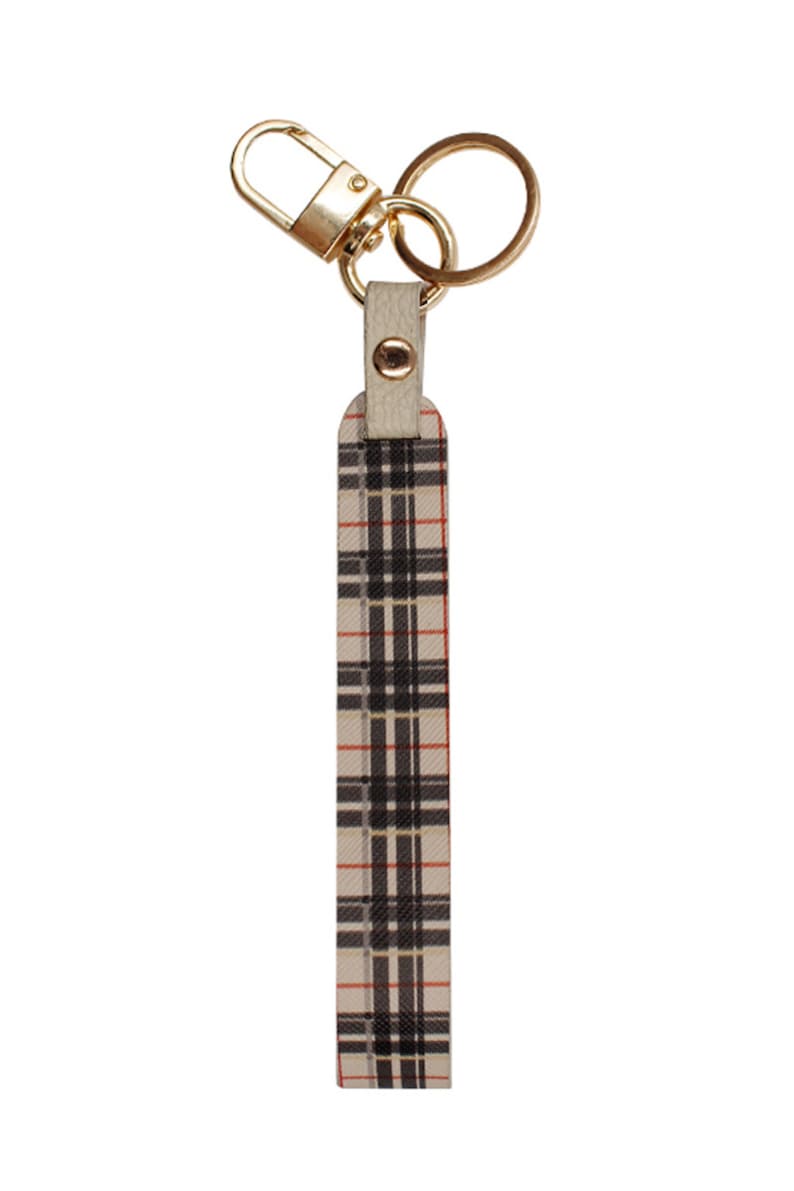 Lanyard Keyrings Pattern Wristlet Key Holder Plaid Pattern Print Lanyards Wristlet Keychain Perfect Gifts for Christmas