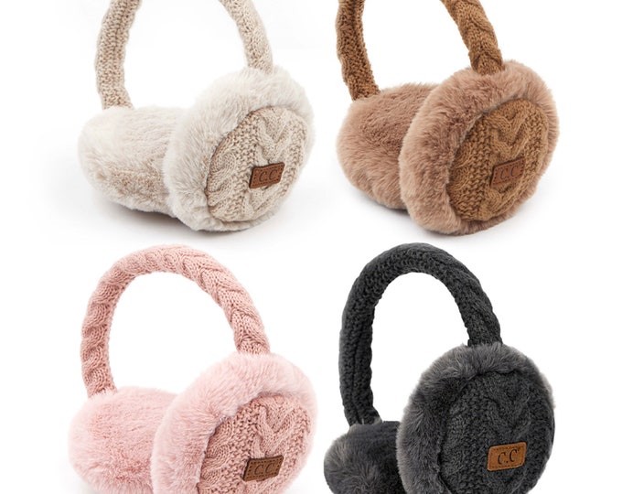 Adjustable Womens Fluffy Earmuffs Premium Etsy