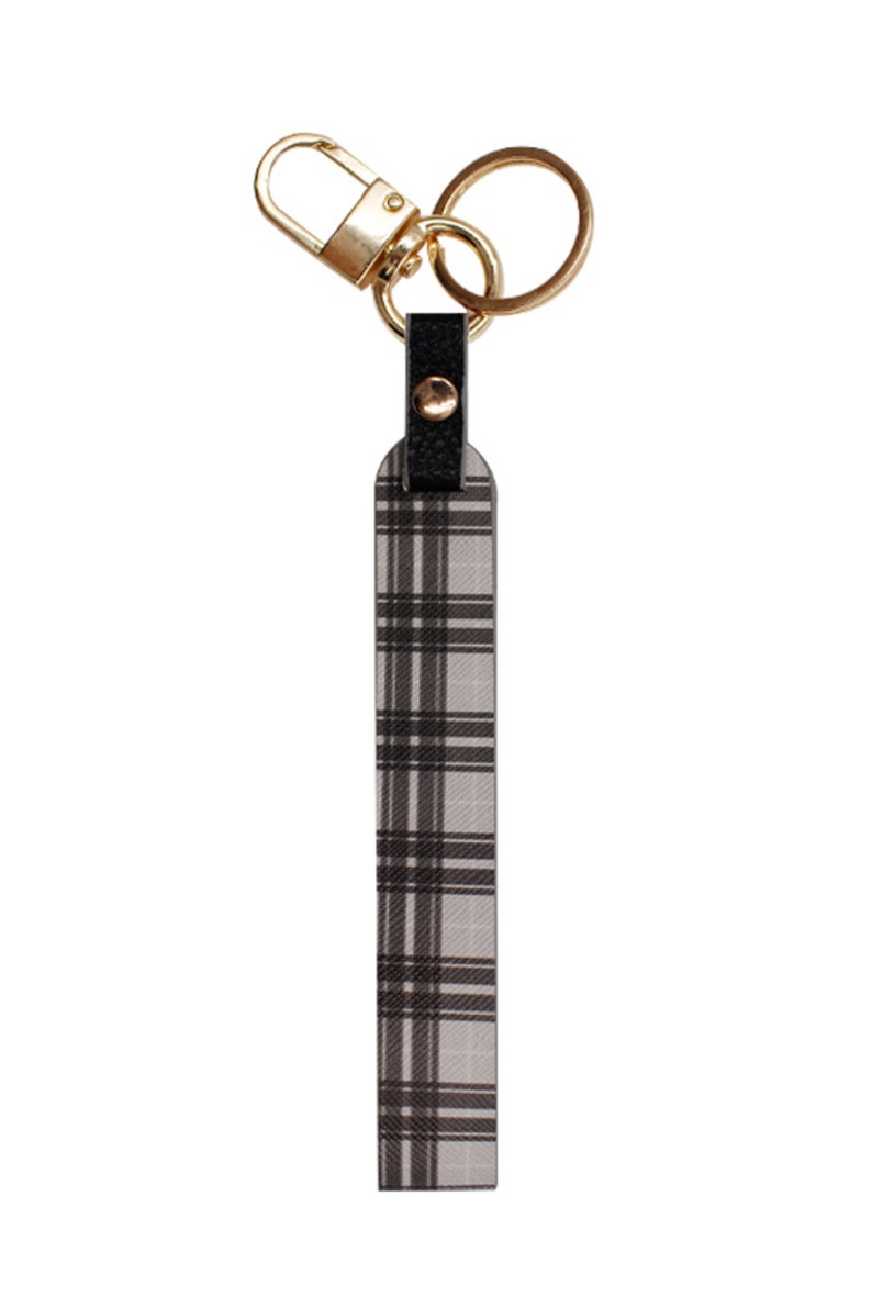 Lanyard Keyrings Pattern Wristlet Key Holder Plaid Pattern Print Lanyards Wristlet Keychain Perfect Gifts for Christmas