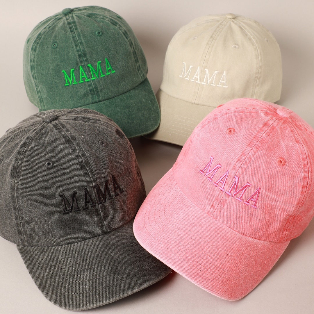MAMA Embroidered Baseball Cap, Embroidered Cap, Cotton Baseball Cap