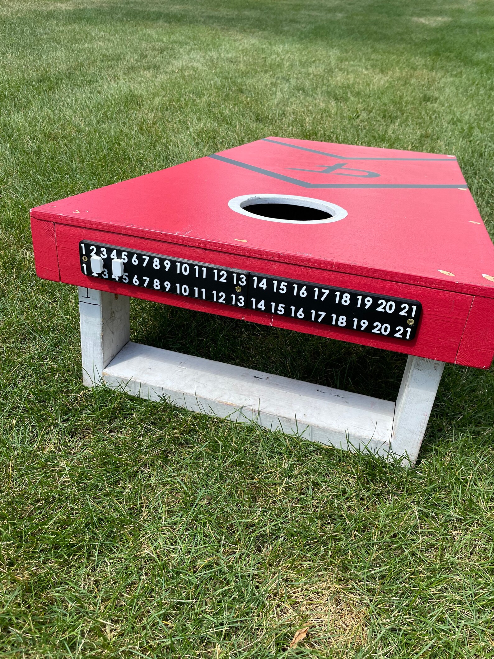 Cornhole Score Board Bean Bag Toss Score Board Etsy