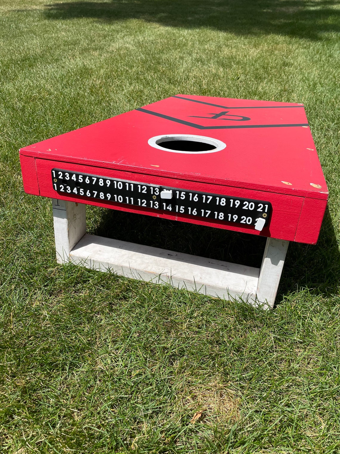Cornhole Score Board Bean Bag Toss Score Board Etsy