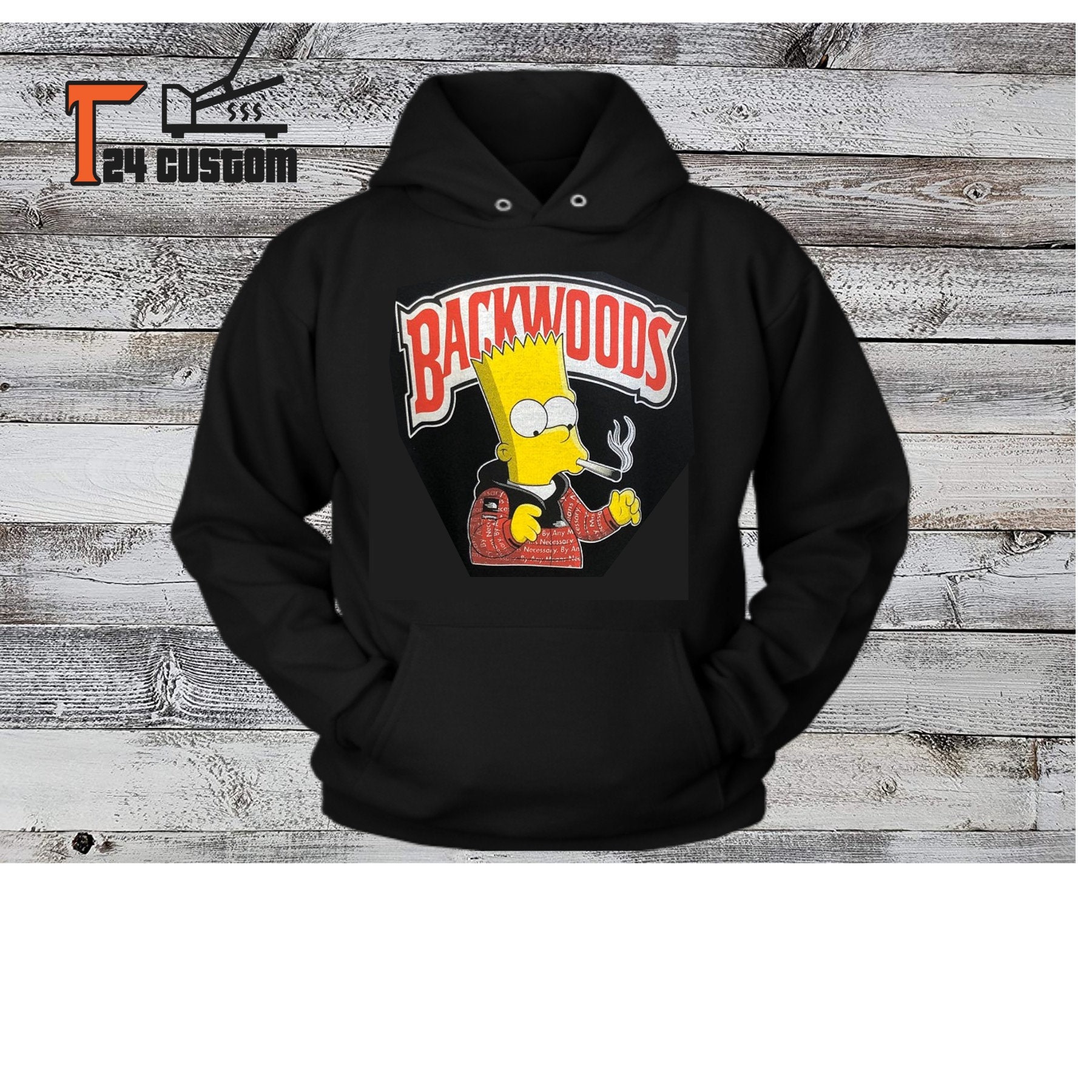 backwoods hoodie bart simpson