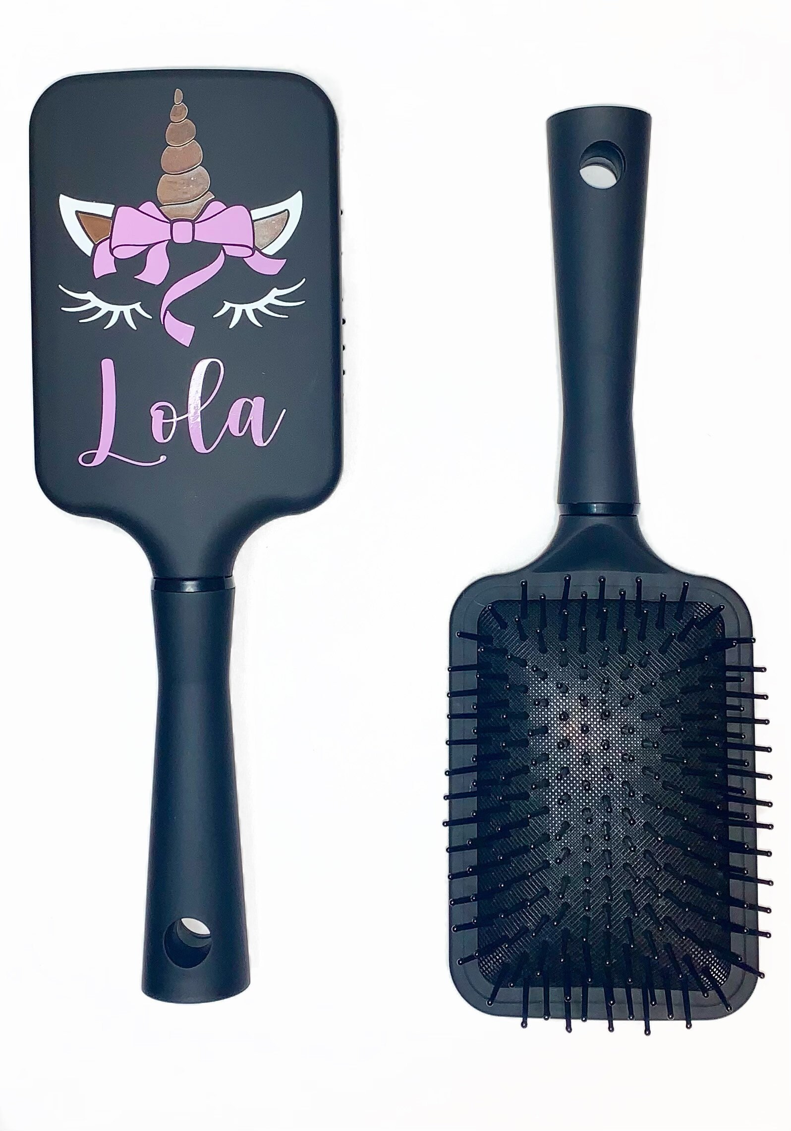 Personalised Unicorn Hair Brushes Etsy