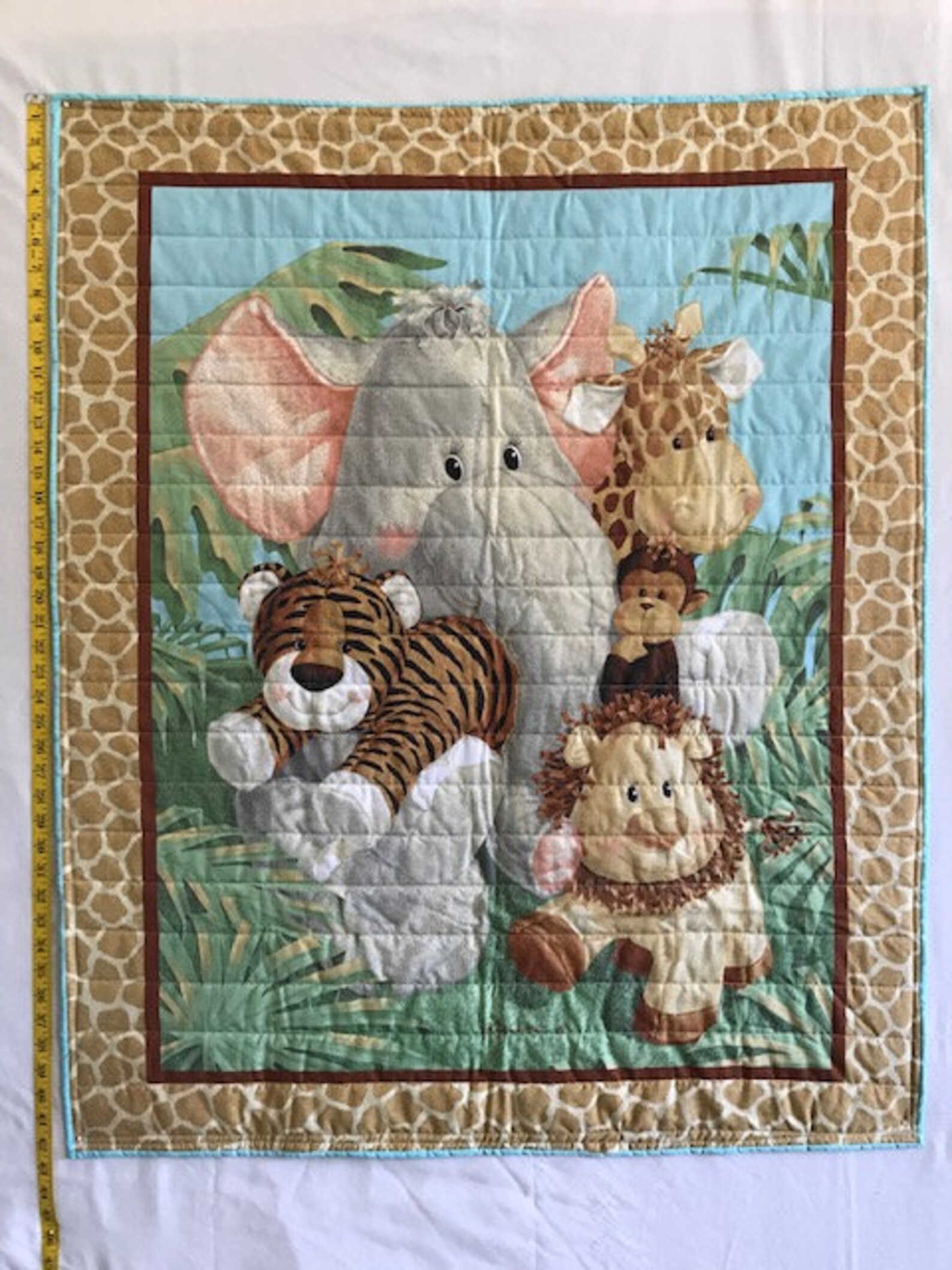 Baby Zoo Panel Quilt Etsy