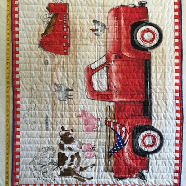 Red Truck Quilt Patterns Etsy
