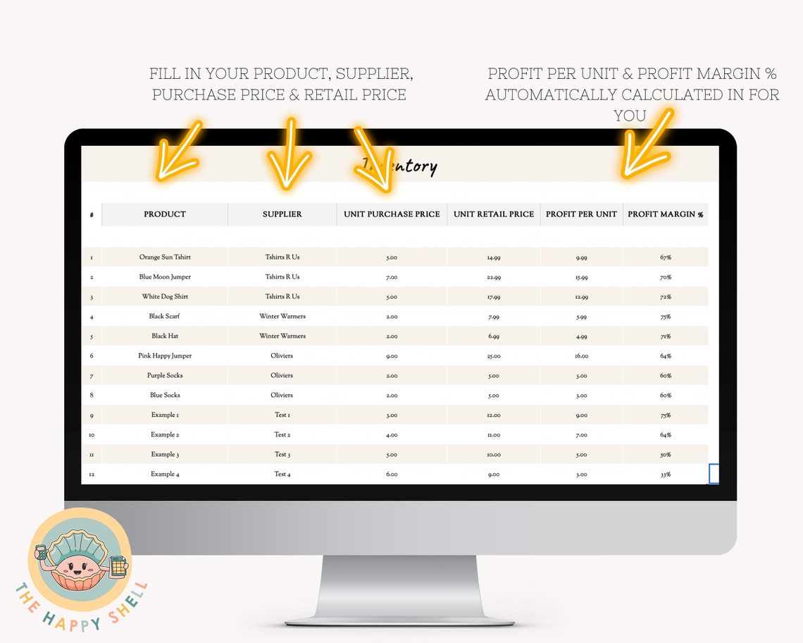 Sales Tracker Spreadsheet Excel & Google Sheets Sales and Etsy