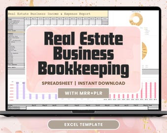 Tabelle zur Buchhaltung | PLR MRR Digitales Produkt | Einnahmen & Ausgaben Tracker | Excel Haushaltsplaner