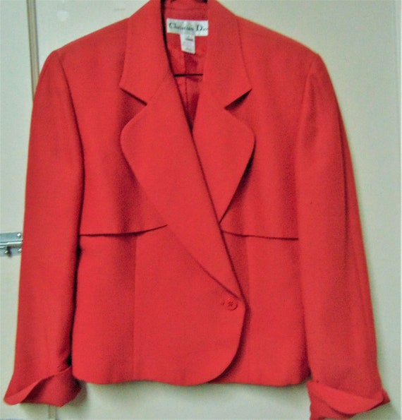 Vintage Christian Dior Salmon Short Jacket Size 8 - Etsy