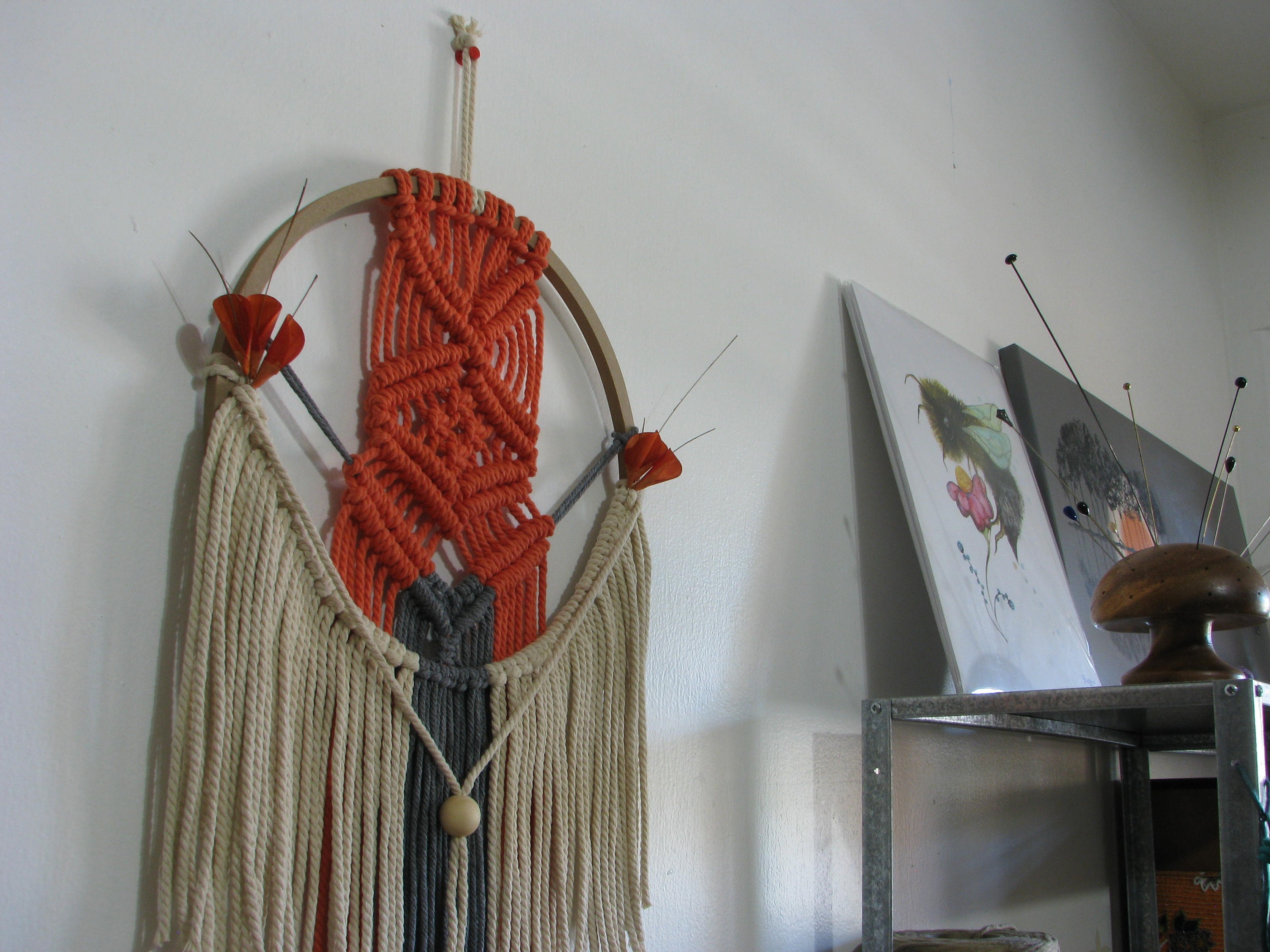 Paprika Dream Catcher Wall Hanging Etsy