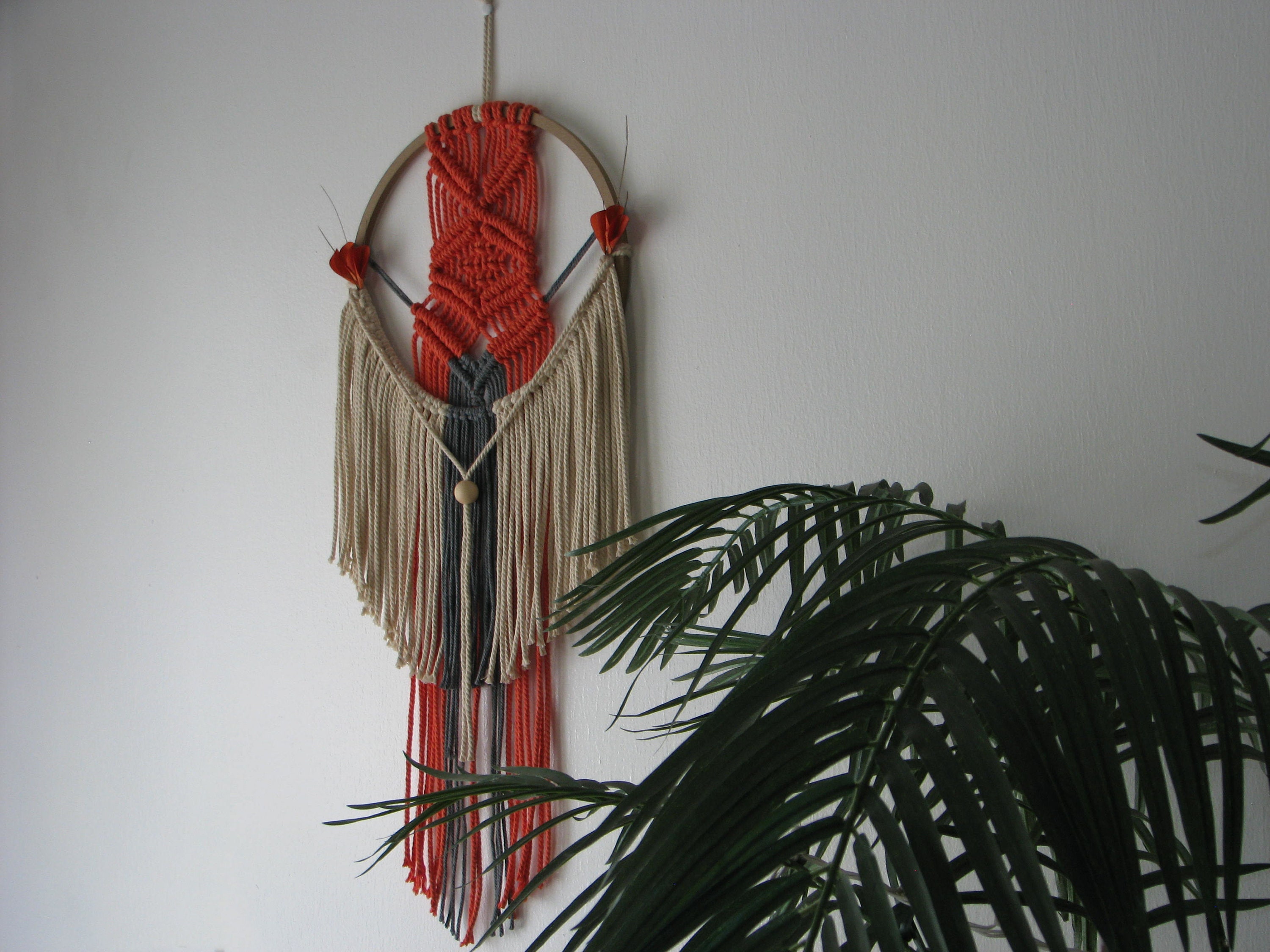 Paprika Dream Catcher Wall Hanging Etsy