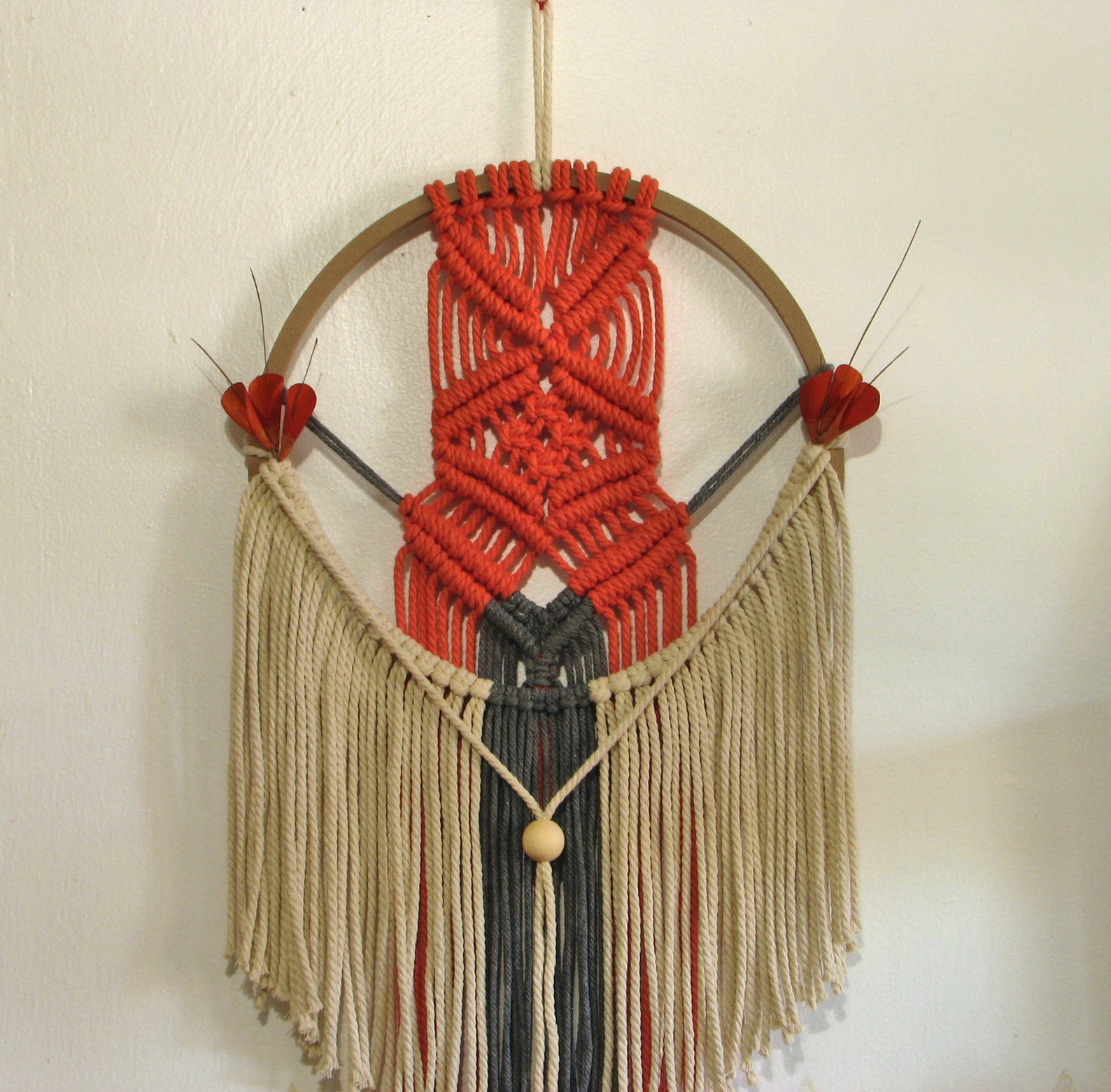Paprika Dream Catcher Wall Hanging Etsy