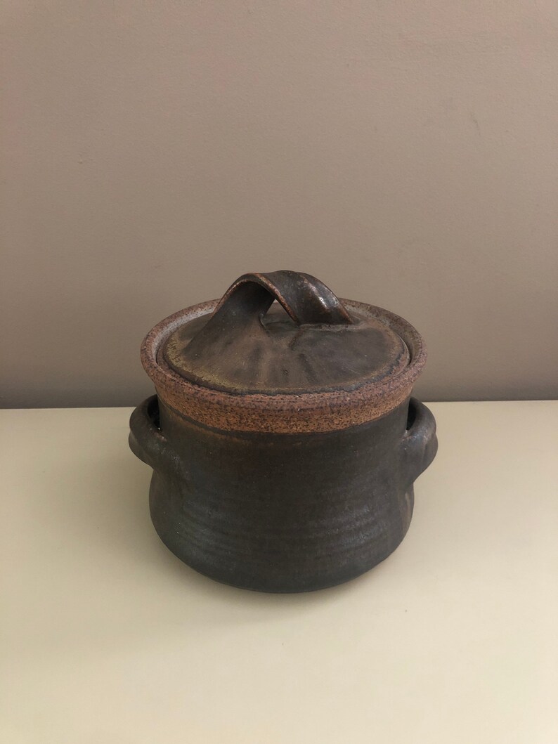 Karen Karnes Pottery MCM Lidded Wood Fired Stoneware Fireproof Etsy