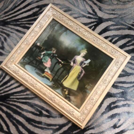 クロモリトグラフ 金箔画 アンティーク 2025年最新】Yahoo