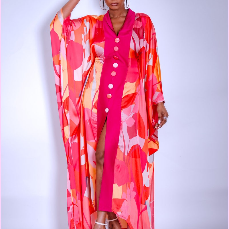 Satin Silk Kaftan main image 0