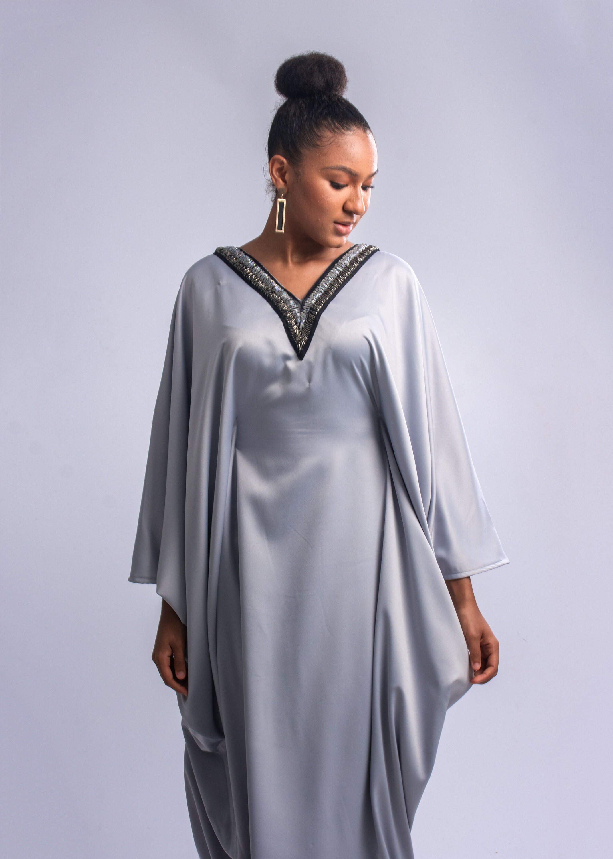 Light Blue Kaftan Luxury Beaded Kaftan Abaya Dress - Etsy