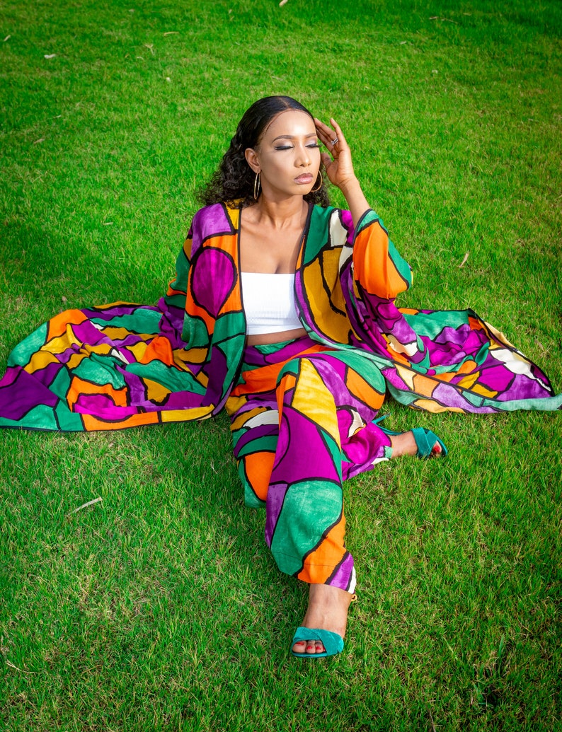 Two Piece Jacket Style Kaftan main image 1