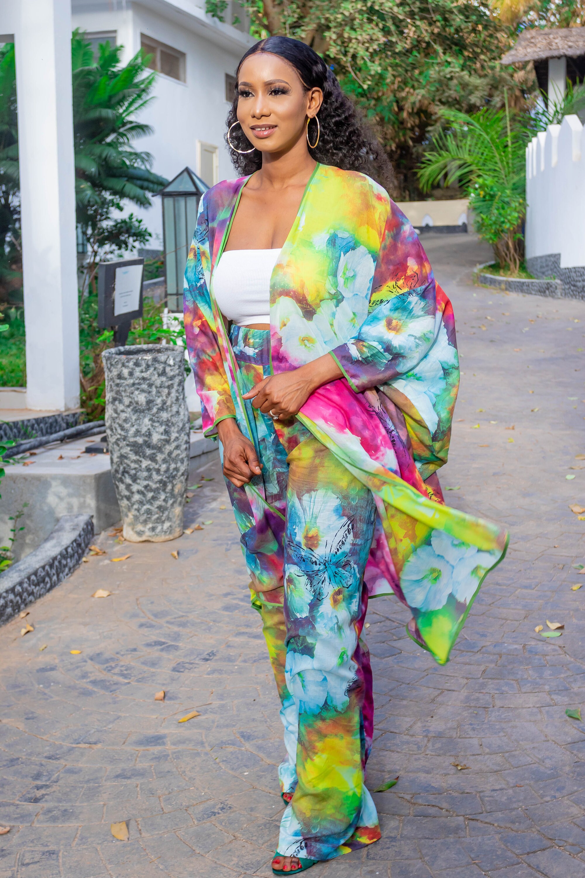Kaftan set with straight pants main image 1