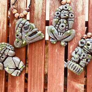 Taino Art MUSGO SERIES  Atabey, Behique, Yucahu or Arawak Moon Goddess Amulets Pendants Necklace