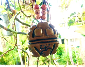 Indígena Caribe Taino Coqui Amuleto Espiritualidad Colgante