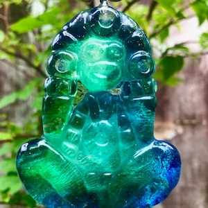 Bagua Line Taino Indigenous Resin Jewelry Guanin Atabey Water Necklace Pendant Amulet