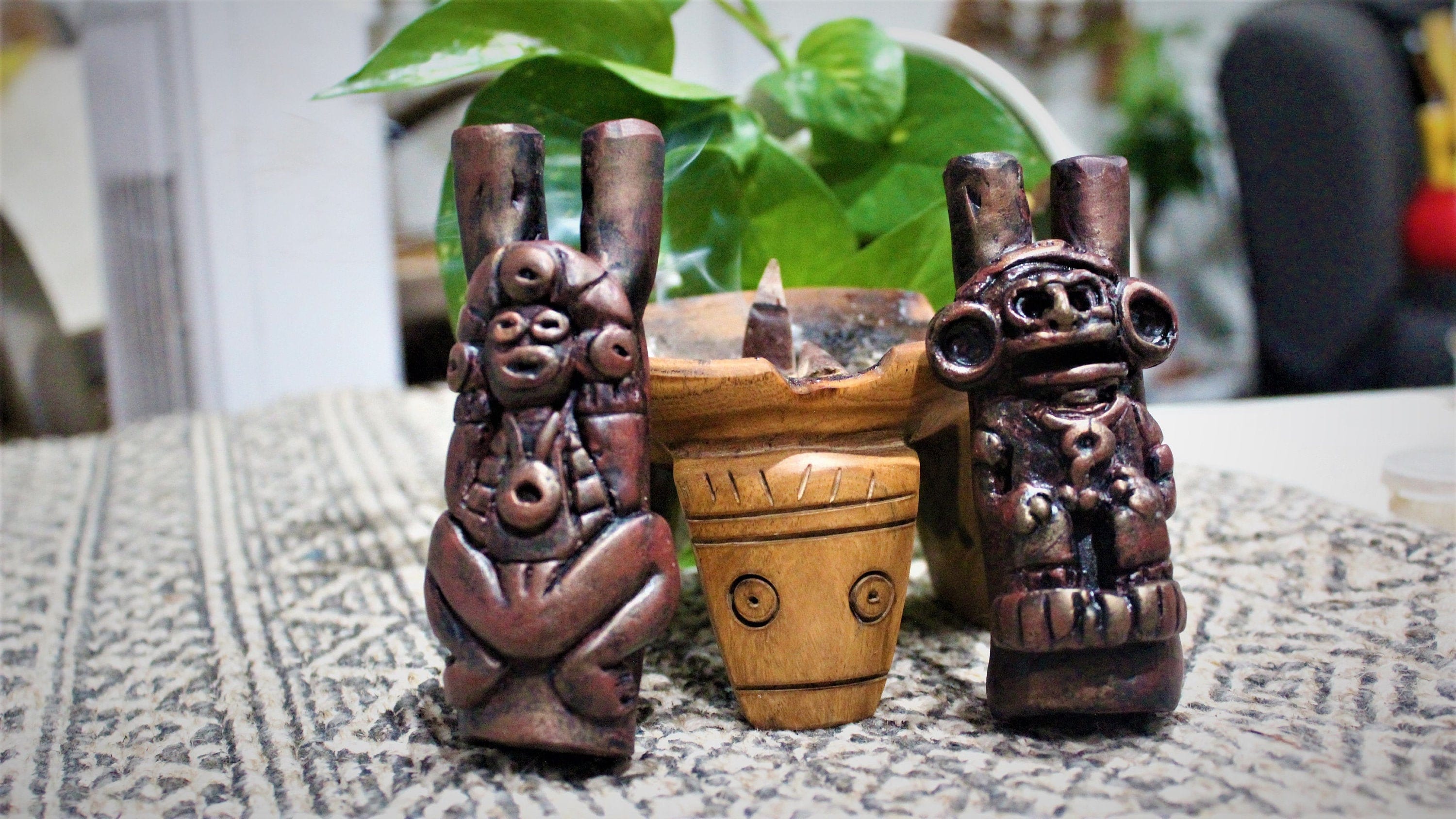taino word for tobacco Taino Inhaler Indigenous Tabako Pipe Piece