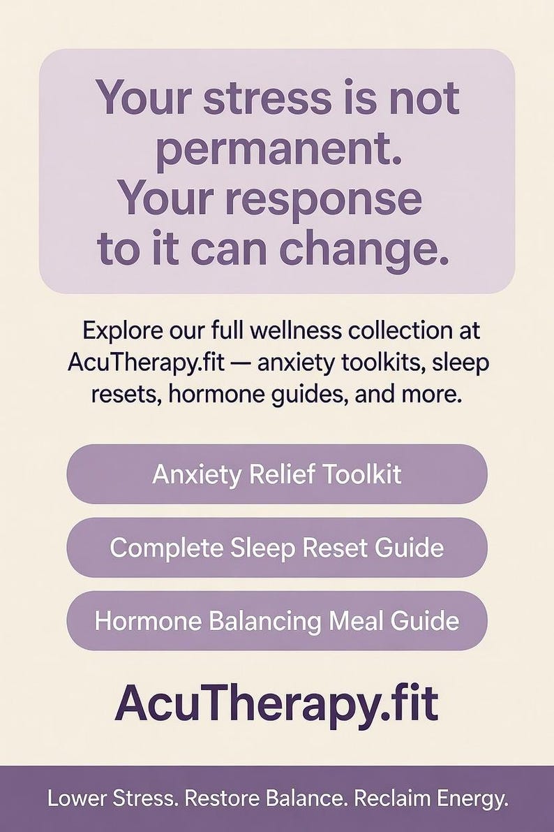 Stress Reset Routine Full Stress Reset Bundle — Printable Cortisol Reset + Sleep Reset ...