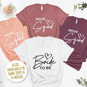Bachelorette Group Shirts, Bride Squad Shirts, Wedding Party Group Shirts, Wedding Crew Shirts, Bride Tribe Tees, Bridal Party Matching Tees
