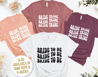 Bachelorette Groovy Matching Shirts, Retro Bridal Party Tees, Wedding Party Group Shirts, Bachelorette Party Shirts, Bride Tribe, I Do Crew