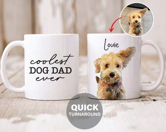 Custom Watercolor Pet Mug From Photo, Personalized Pet Mug From Photo, Dog Portrait Mug, Pet Portrait, Birthday Gift, Dog Lover, Gift Mug