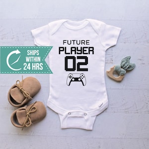 Future Player 2 Onesie®, Baby Announcement Gift, Future Gamer Buddy, Gift For Gamer Parents, Newborn Boy Girl Gift, Baby Shower Gift