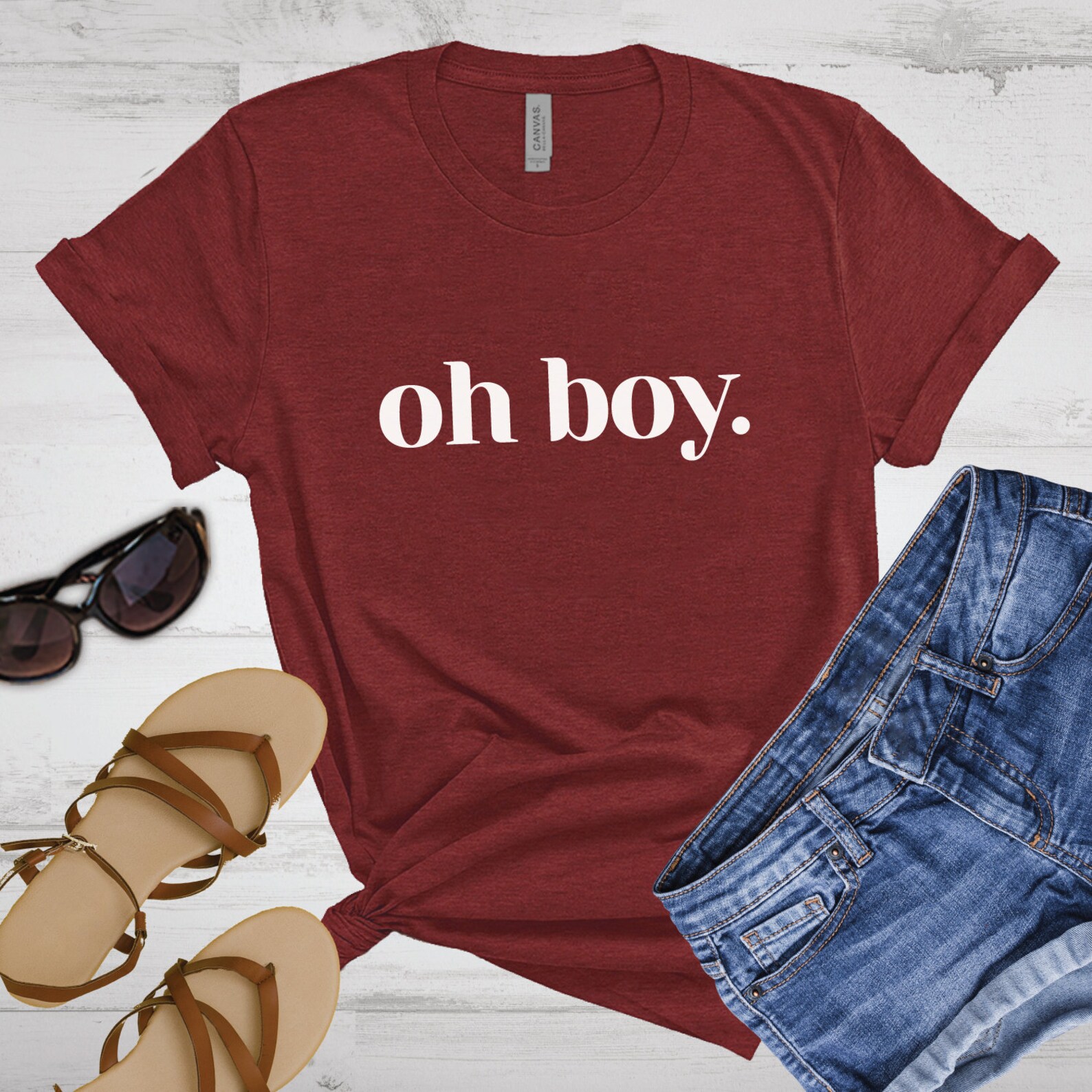 Oh Boy Tshirt Trendy Tees Unisex Crewneck Shirt Etsy