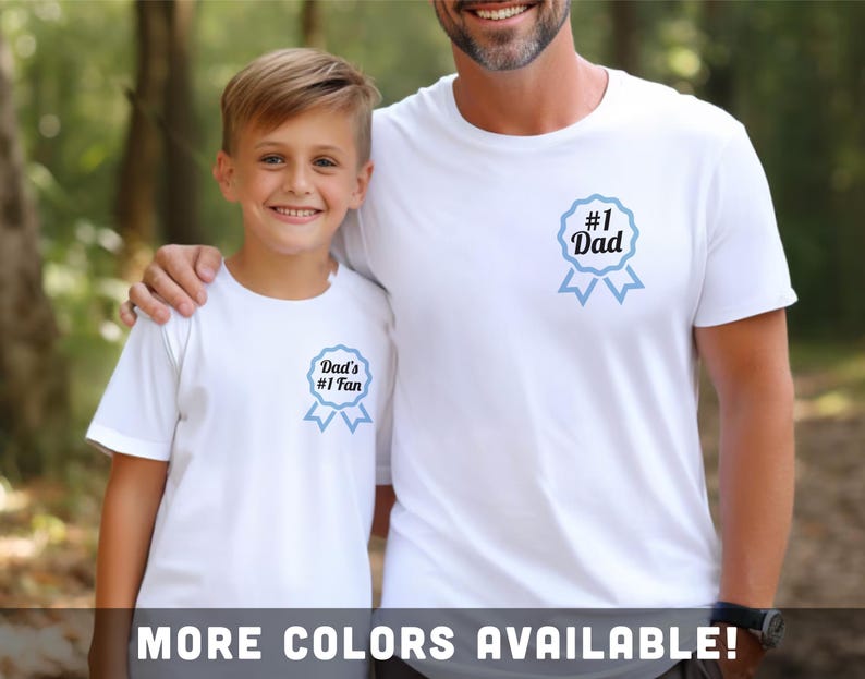 Father Son Matching Tshirts, Father Daughter Matching Tees, 1 Dad — free download