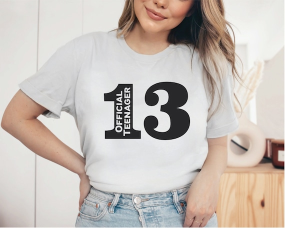 13th Birthday T-Shirt, Official Teenager Shirt, Teenager Shirt, Cute Birthday Shirt For Her, For Him, Birthday Gift, 13, 2012 Birthday Shirt
