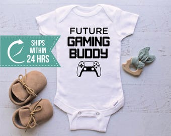 Future Gaming Buddy Onesie®, Baby Announcement Gift, Gift For Gamer Parents, Newborn Boy Girl Gift, Baby Shower Gift, Coming Soon Onesie®