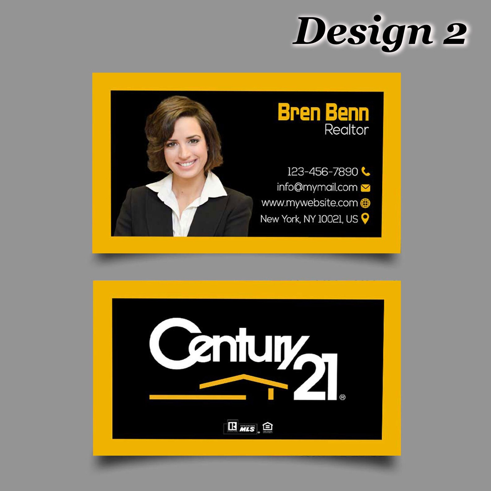 Personalized Century_21 Real Estate Business Cards_Custom Etsy