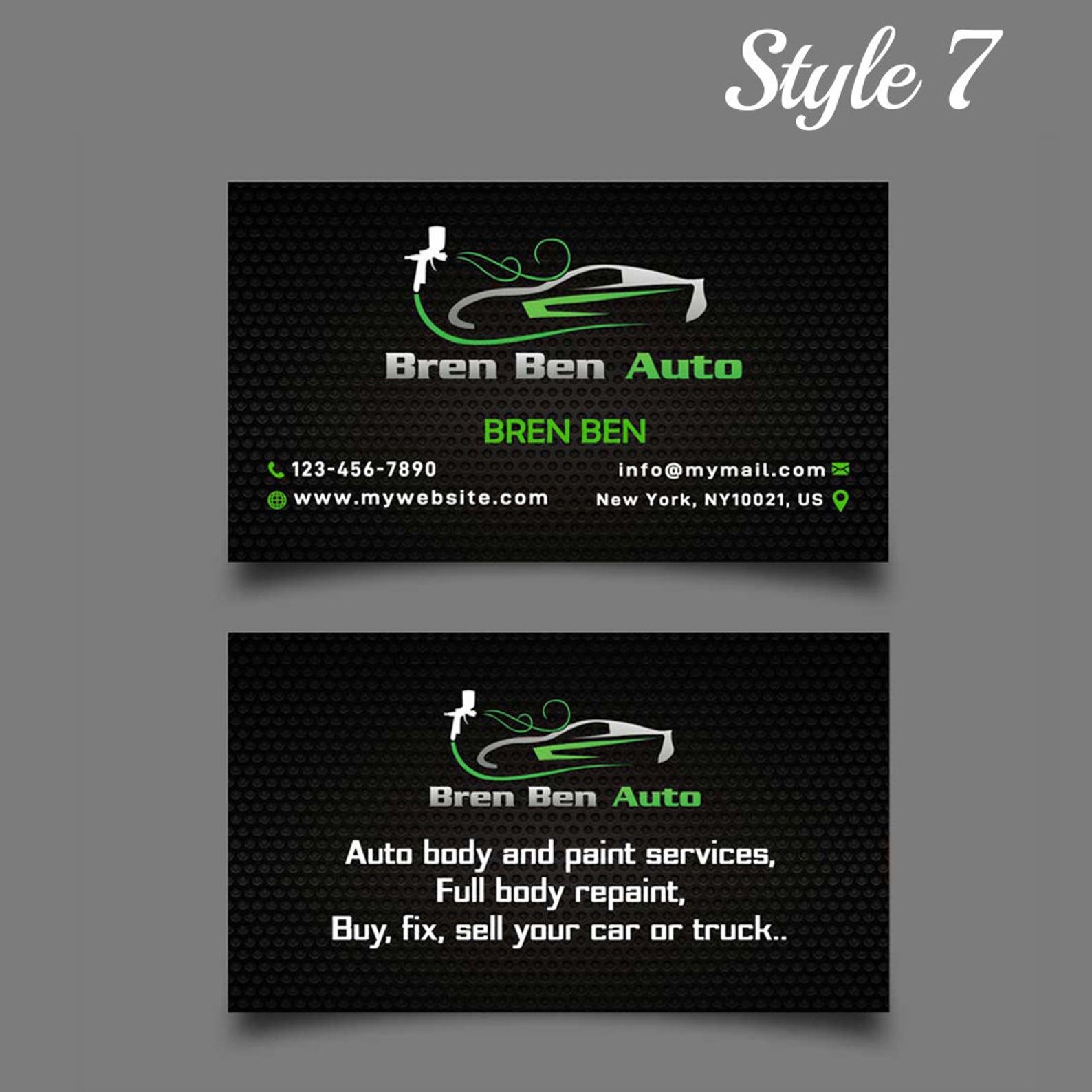 Cartes de visite personnalisées de service automobile _ cartes Etsy