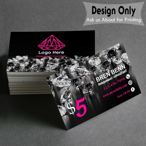 Personalized Jewelry Business Cards _ Custom Business Etsy