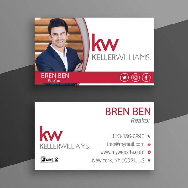 Keller Williams Digital Business Cards Etsy