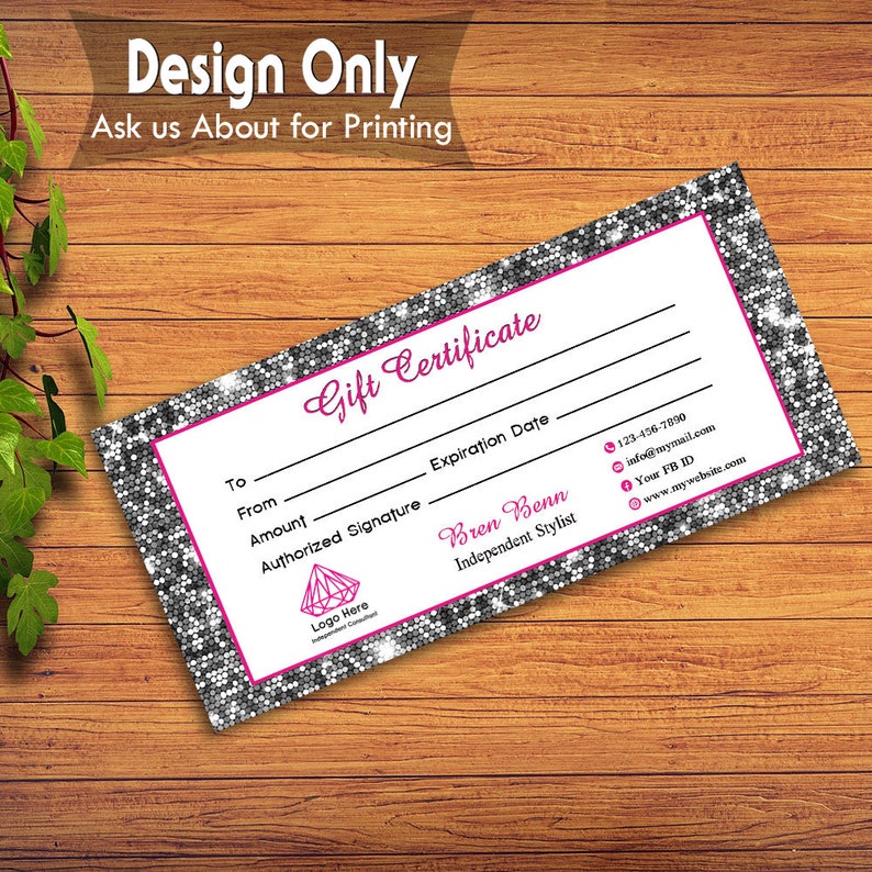 Personalized Jewelry Gift Certificate _ Custom Gift - Etsy