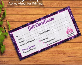 Personalized Jewelry Gift Certificate _ Custom Gift  Etsy