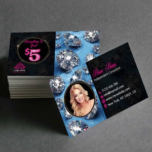 Personalized Jewelry  Business Cards _ Custom Business Cards_Digital File Only