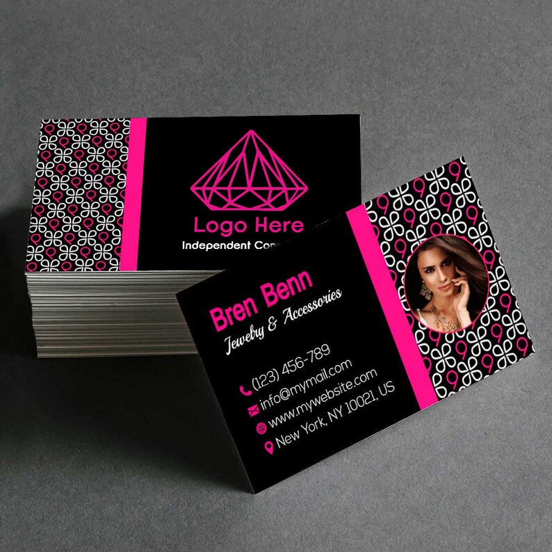 Personalized Jewelry Business Cards _ Custom Business Etsy