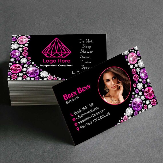 Personalized Jewelry Business Cards-custom Printed Business - Etsy