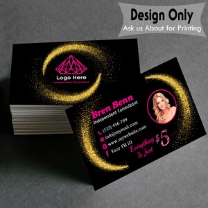 Personalized Jewelry  Business Cards _ Custom Business Cards_Digital File Only