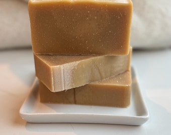 Organic Lemon Hops Soap Bar: Cold Process Handcrafted Soap