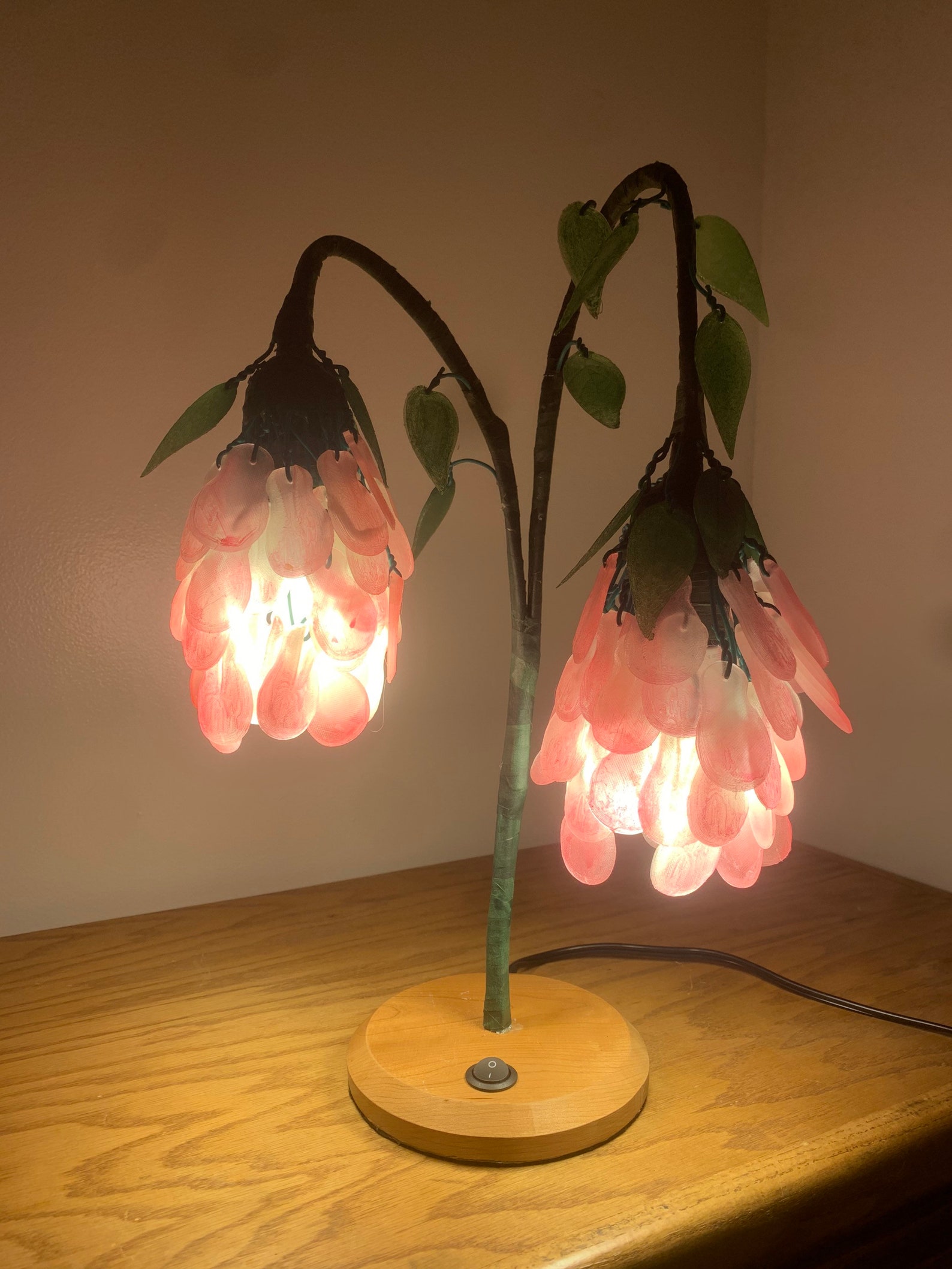 Custom Drooping Flower Lamp Etsy